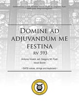 Domine ad adjuvandum me festina SATB Vocal Score cover